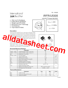 IRFRU5305型号图片