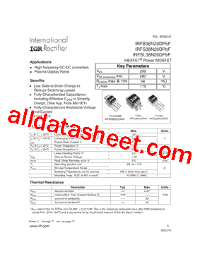 IRFS38N20DPBF_15型号图片