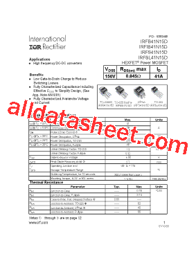 IRFS41N15D型号图片