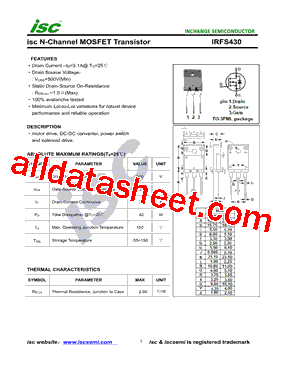 IRFS430型号图片