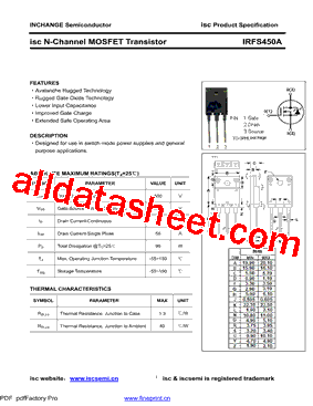 IRFS450A型号图片
