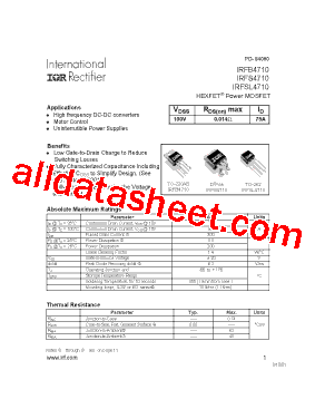 IRFS4710型号图片