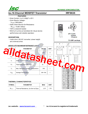 IRFS635型号图片