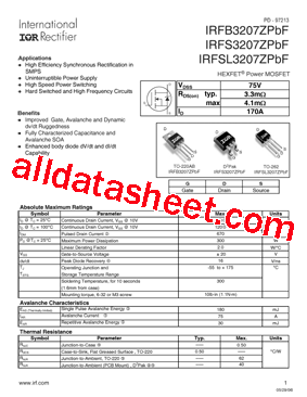 IRFSL3207ZPBF型号图片