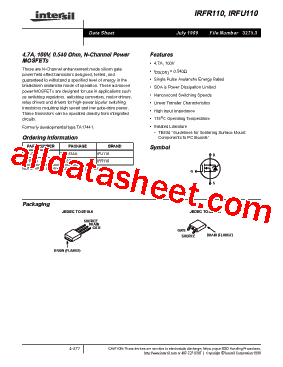 IRFU110PBF型号图片