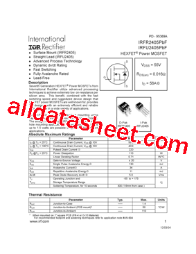 IRFU2405PBF型号图片