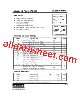 IRFU310A型号图片
