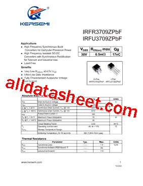 IRFU3709ZPBF型号图片