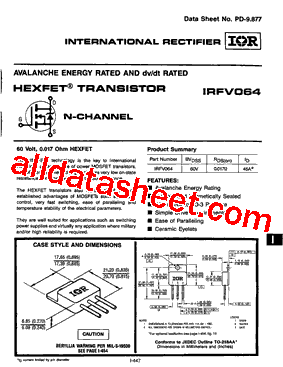 IRFV064型号图片