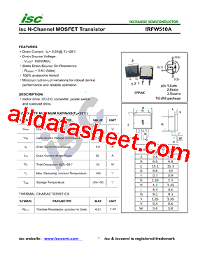 IRFW510A型号图片