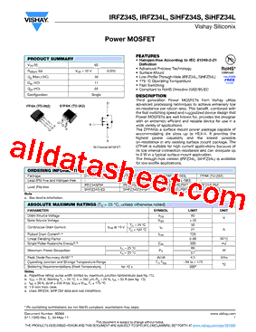 IRFZ34L型号图片