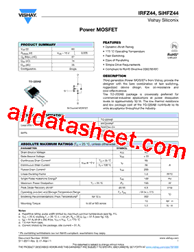 IRFZ44型号图片