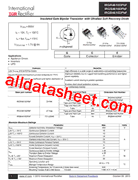 IRGB4610DPBF型号图片