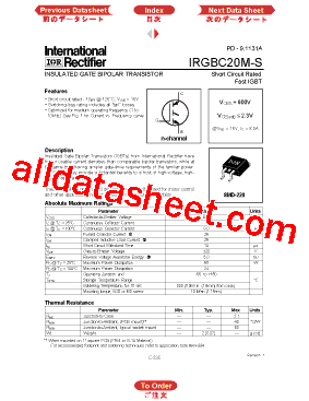 IRGBC20M-S型号图片