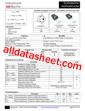 IRGP4266DPBF型号图片