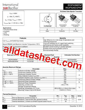 IRGP4266PBF型号图片