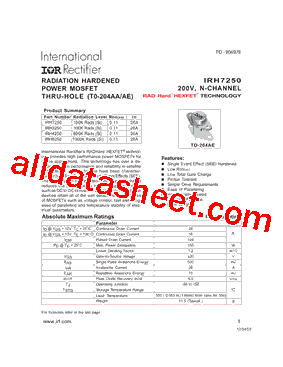 IRH7250型号图片