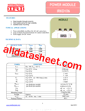 IRKD106型号图片