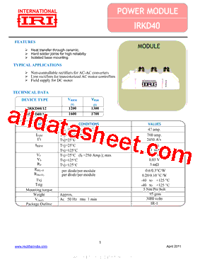 IRKD40型号图片