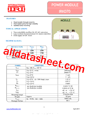 IRKD70型号图片