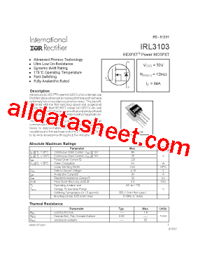 IRL3103PBF型号图片