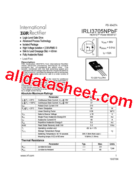IRLI3705NPBF型号图片