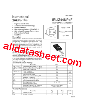 IRLIZ44NPBF型号图片