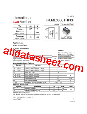 IRLML0030PBF_15型号图片