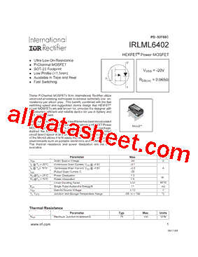 IRLML6402TRPBF型号图片