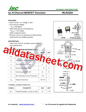 IRLR220A型号图片