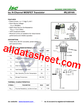 IRLU014A型号图片