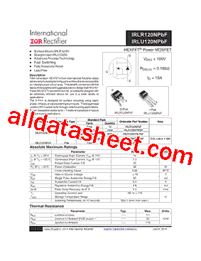 IRLU120NPBF型号图片