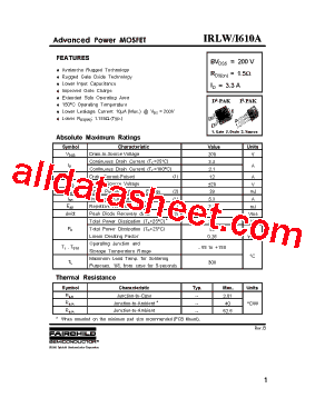 IRLWI610A型号图片