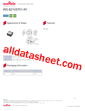 IRS-B210ST01-R1型号图片