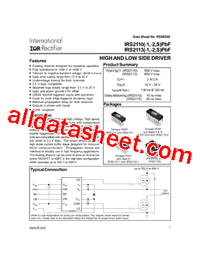 IRS2113STRPBF型号图片