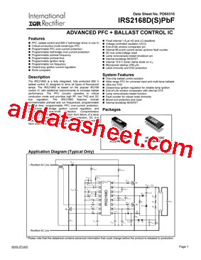 IRS2168DSTRPBF型号图片