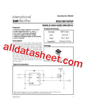 IRS21851SPBF型号图片