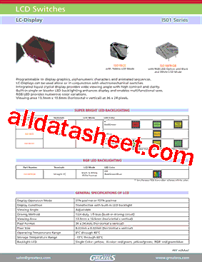 IS01DBFRGB型号图片