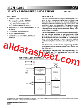 IS27HC010-30PLI型号图片