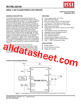 IS31BL3233A型号图片