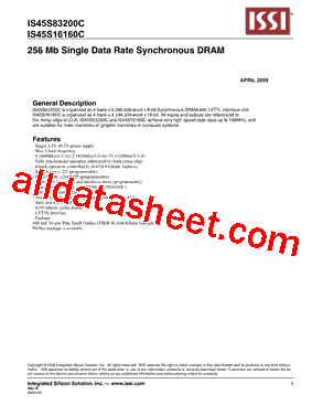 IS45S16160C型号图片