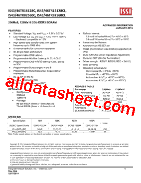 IS46TR82560CL型号图片