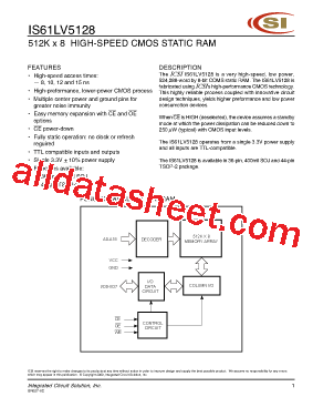 IS61LV5128-15K型号图片