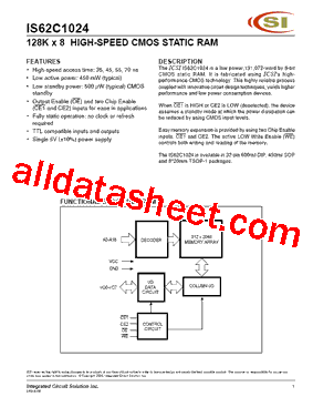 IS62C1024AL-35QLI型号图片