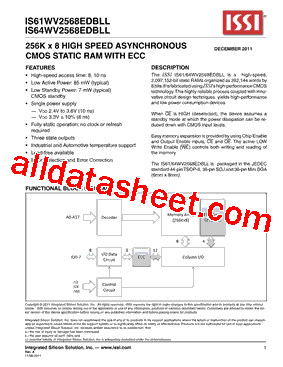 IS64WV2568EDBLL-10KLA1型号图片