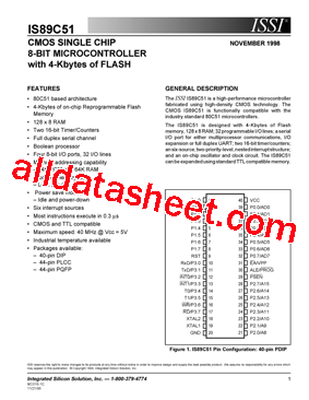 IS89C51-24WI型号图片