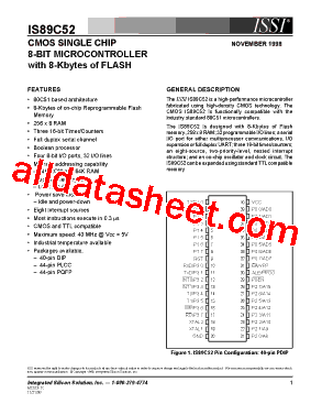 IS89C52-40PQ型号图片