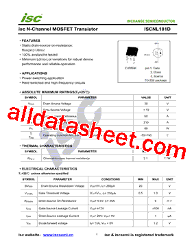 ISCNL181D型号图片
