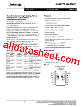 ISL28272FAZ-T7型号图片