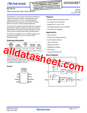 ISL59119IBZ型号图片